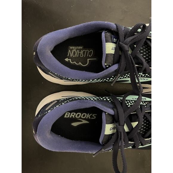 brooks ghost 14 womens size 8 shoes blue athletic running sneakers - Picture 8 of 10